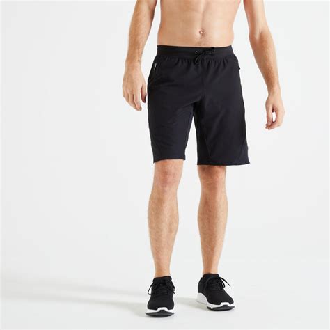 Buy Men Recycled Polyester Regular Gym Shorts - Black Online | Decathlon