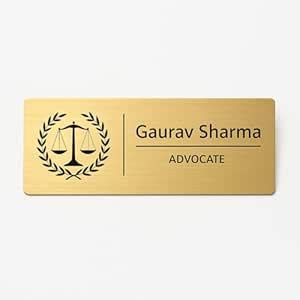 WOWOOD Personalized Office Door Name Plate | Custom Name, Designation ...