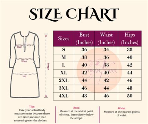 SIZE GUIDE – Chikankaar