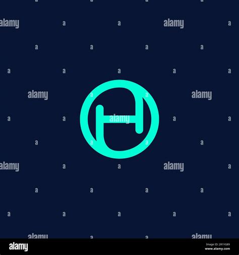 Letter H Line Logo Design. H Vector Illustration Stock Vector Image & Art - Alamy