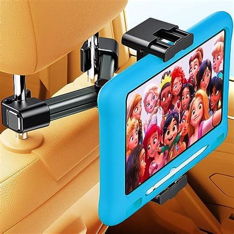 TAZENI Car Headrest Mount for iPad and Tablets - Backseat Holder for 4 ...