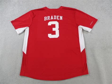 Cincinnati Reds Jersey Adult Extra Large Red White Shirt Henley ...