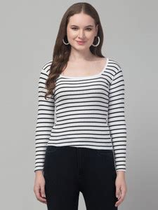 Western Darji Casual Striped Women Multicolor Top - Buy Western Darji ...