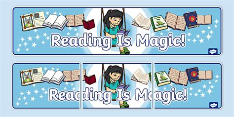 Image result for Reading Is Magic Banner
