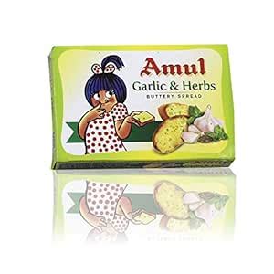 Amul Buttery Spread - Garlic and Herbs, 100g Pack : Amazon.in: Grocery ...