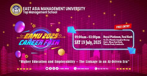 EAMU Career Fair 2025, Royal Group Platinum Condominium, Phnom Penh, 19 ...