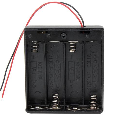 Buy 4 x AA Battery Holder Stack Box Case @KitsGuru