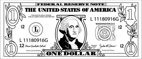 one dollar bill clip art #5825964 | Clipart Library