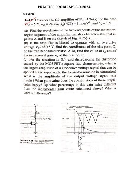 CS Amplifier Tutorial 6 - Key Notes & Transfer Characteristic Analysis ...