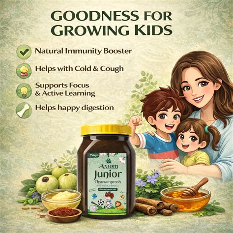 Axiom Royal Ayurvedic Kids Chyawanprash - 250G – Axiom Ayurveda Pvt. Ltd.