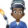 👨🏿‍🏭 Man factory worker: dark skin tone emoji copy paste png download