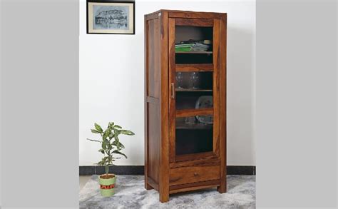 Indikasa Menudo Book Shelf, Solid Sheesham Wood, Teak Finish (Brown ...