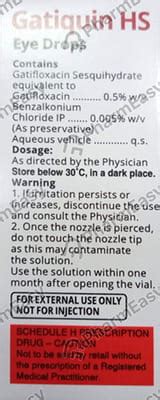 Gatiquin 0.5 %W/V Eye Drop (5): Uses, Side Effects, Price & Dosage ...