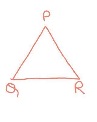 9. In APQR , if A) 45°B) 60° C) 80'D) 90° PQ=10 cm, QR= 8 cm and PR=6 ...