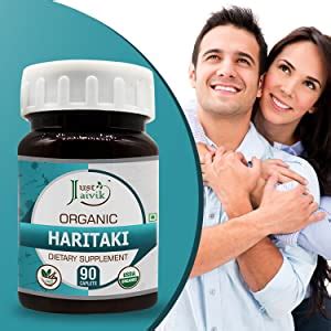 Just Jaivik Organic Haritaki Tablets - Detoxification and Rejuvenation ...
