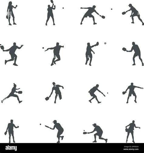 Pickleball player silhouette, Pickleball player SVG, Pickleball player ...