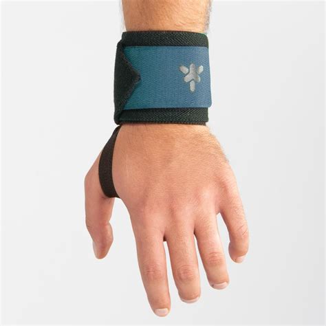 Weight Training Wrist Support And Protection Wraps Velcro Fastening - Blue