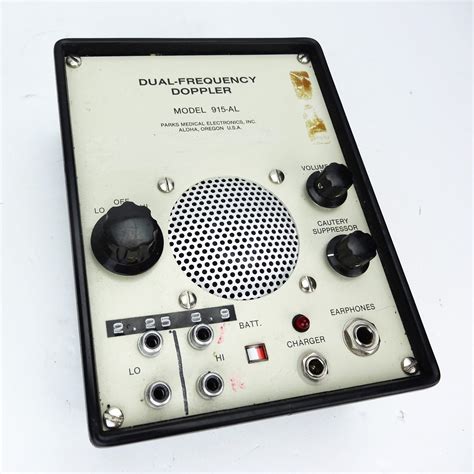 Parks Medical Electronics Ultrasonic Doppler Flow Detector 915-AL 2.25 ...