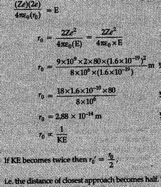In a Geiger-Marsden experiment, calculate the distance - cbse-class-12 ...
