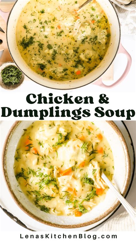 Best Ever Chicken Dumpling Soup - Lena's Kitchen