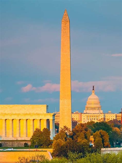 Monuments In Washington Dc Us United States National Monuments