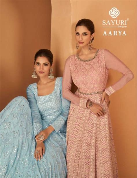 Sayuri Aarya Heavy Embroidery Designer Salwar Suits Collection