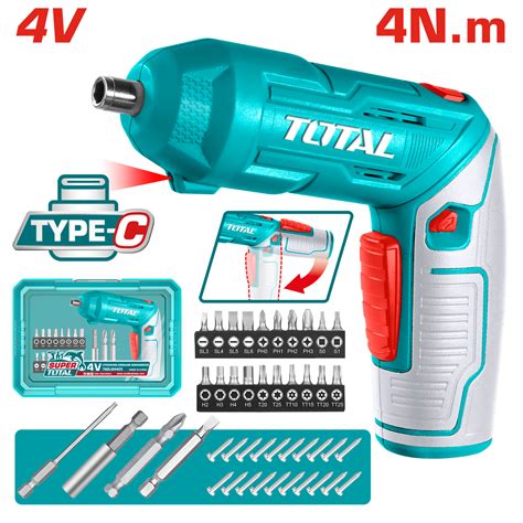 Total Lithium-Ion Cordless Screwdriver - TSDLI04425