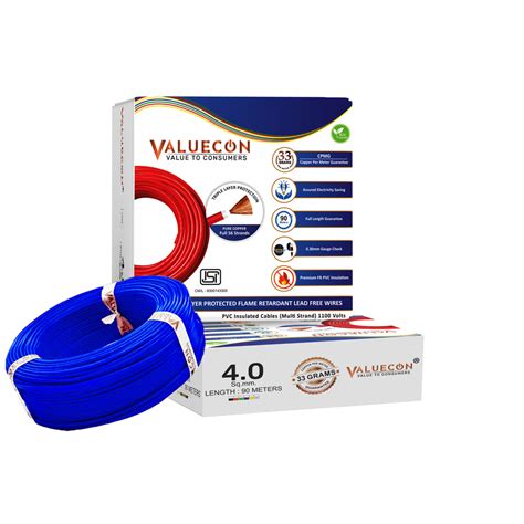 Flexible Electric Wires | 4.0 mm ² | PVC Copper Wiring Cables