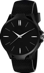 HALA ANLG-448 Midnight Black Dial & Silicon Mesh Strap Water Resistant ...