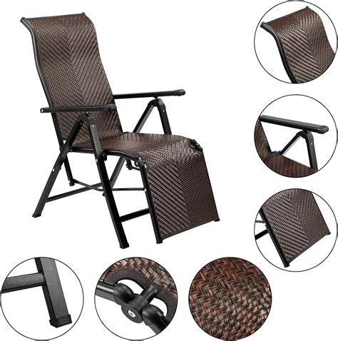 Buy AbocoFur Rattan Folding Zero Gravity Chair for Adults, Indoor ...