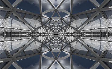 Download wallpaper 3840x2400 roof, architecture, sky, bottom view 4k ...