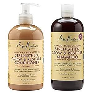 Shea Moisture Strengthen, Grow & Restore Shampoo and Conditioner Set ...