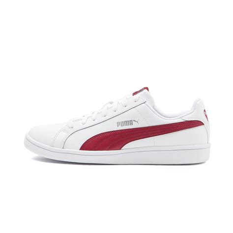 Buy Puma Unisex-Adult Smash L White-Tibetan Red Sneaker - 3 UK ...