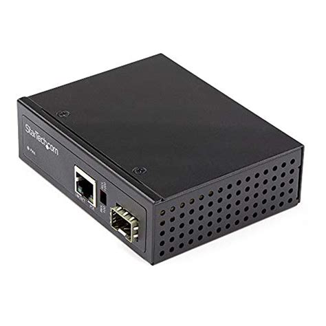 StarTech.com PoE+ Industrial Fiber to Ethernet Media Converter 60W ...