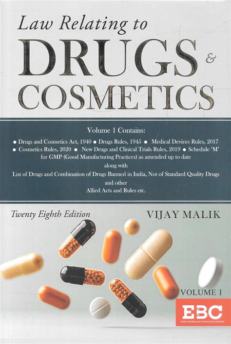 Law Relating to Drugs & Cosmetics in 2 volumes – M&J Services - The ...