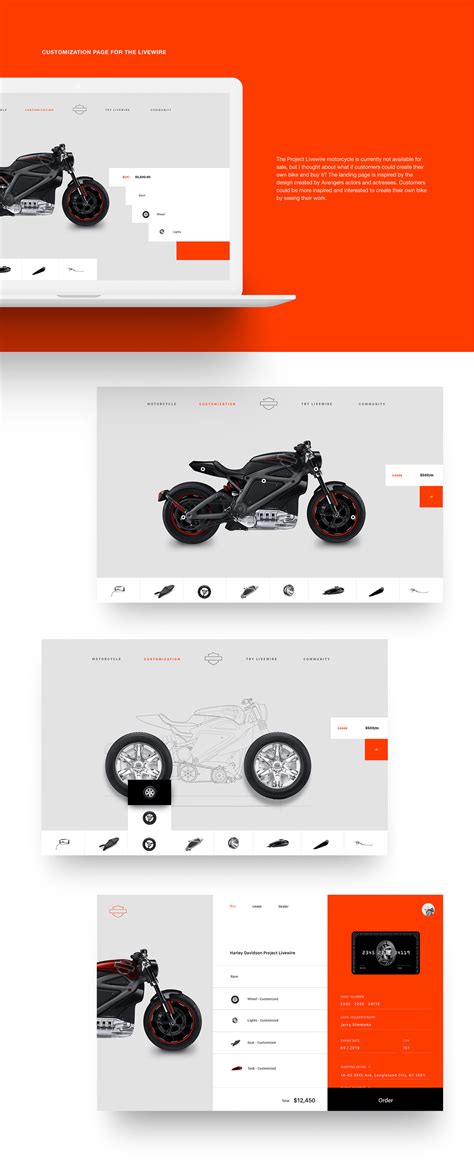 Harley Davidson - Project Livewire Website Redesign :: Behance
