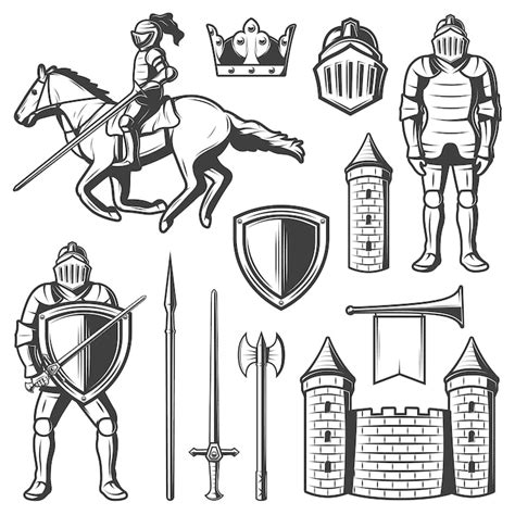 Medieval knight drawing Images - Free Download on Freepik