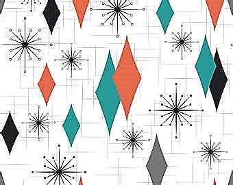 Pin by Dawn on Art~Atomic Age Mid Century Retro | Mid century wallpaper ...