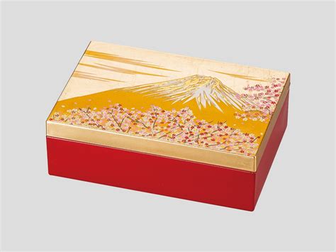 F124-9 アクセサリーBOX 富士雅桜 | 山中木製漆器協同組合