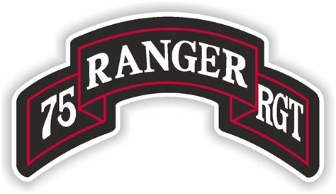 75th Rangers RGT Army US vinyl sticker printed vinyl decal - AG Design