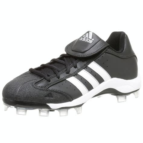 adidas Women's Fastpitch II TPU Softball Cleat,Black/Runwht/Metsil,11 M ...