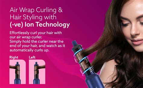 AGARO Imperial Multifunctional 6-in-1 Hair Styler, Brushless 1200W ...