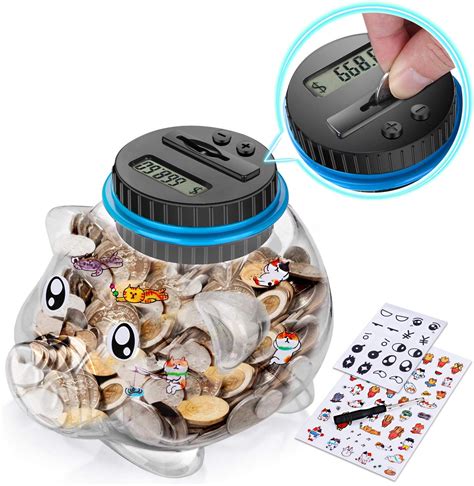 Amazon.com : Digital Coin Piggy Bank, Coin Counter for Boys and Girls ...
