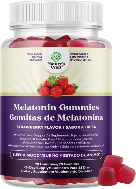 Amazon.com: Melatonina Natural 5mg – Gomitas de Melatonina Libre de Gelatina 5 mg Suplemento ...