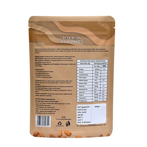 Daily Care, Dallas Almonds, 250 Gms – Daily care stores