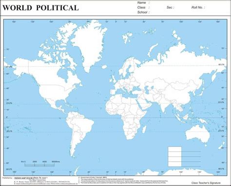 World Political map (100 Nos)| A4 Size Multipurpose map For School ...