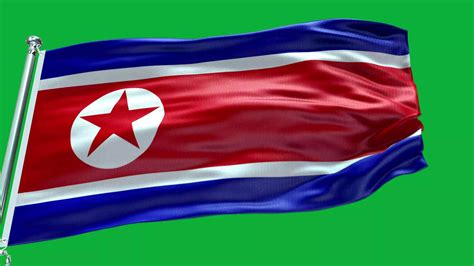 North Korea National Flag 26519192 Stock Video at Vecteezy