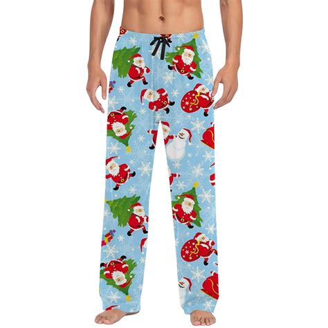 ASFGIMUJ Mens Christmas Pajama Pants Sleepwear Lounge Pajama Bottoms ...
