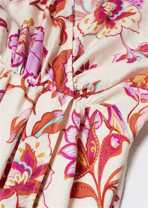 Short printed wrap dress - Women | MANGO Montenegro