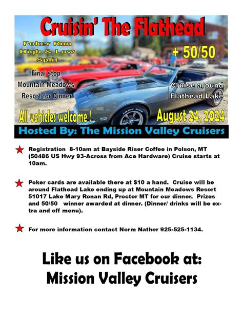 Cruisin The Flathead, Bayside Riser, Polson, 24 August 2024 | AllEvents.in